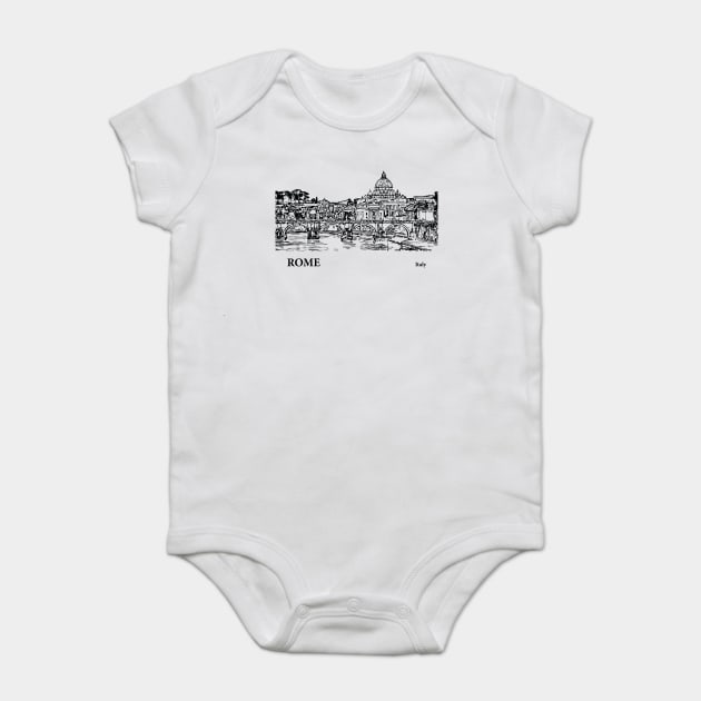 Rome Italy Baby Bodysuit by Lakeric